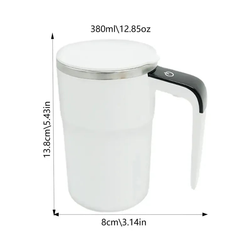 Electric Coffee Mug USB Rechargeable Automatic Magnetic Cup IP67 Waterproof Food-Safe Stainless Steel For Juice Tea Milksha Kitchen Gadgets